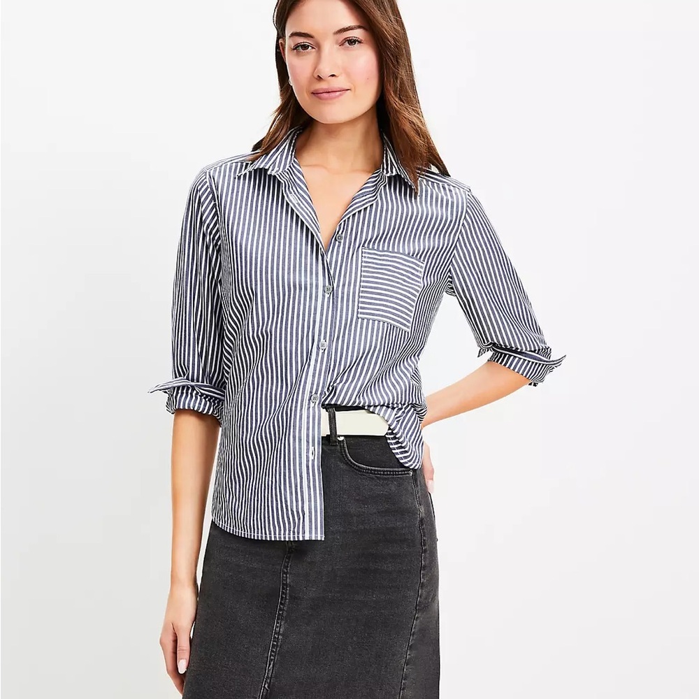 NWT LOFT Striped Women's Top M